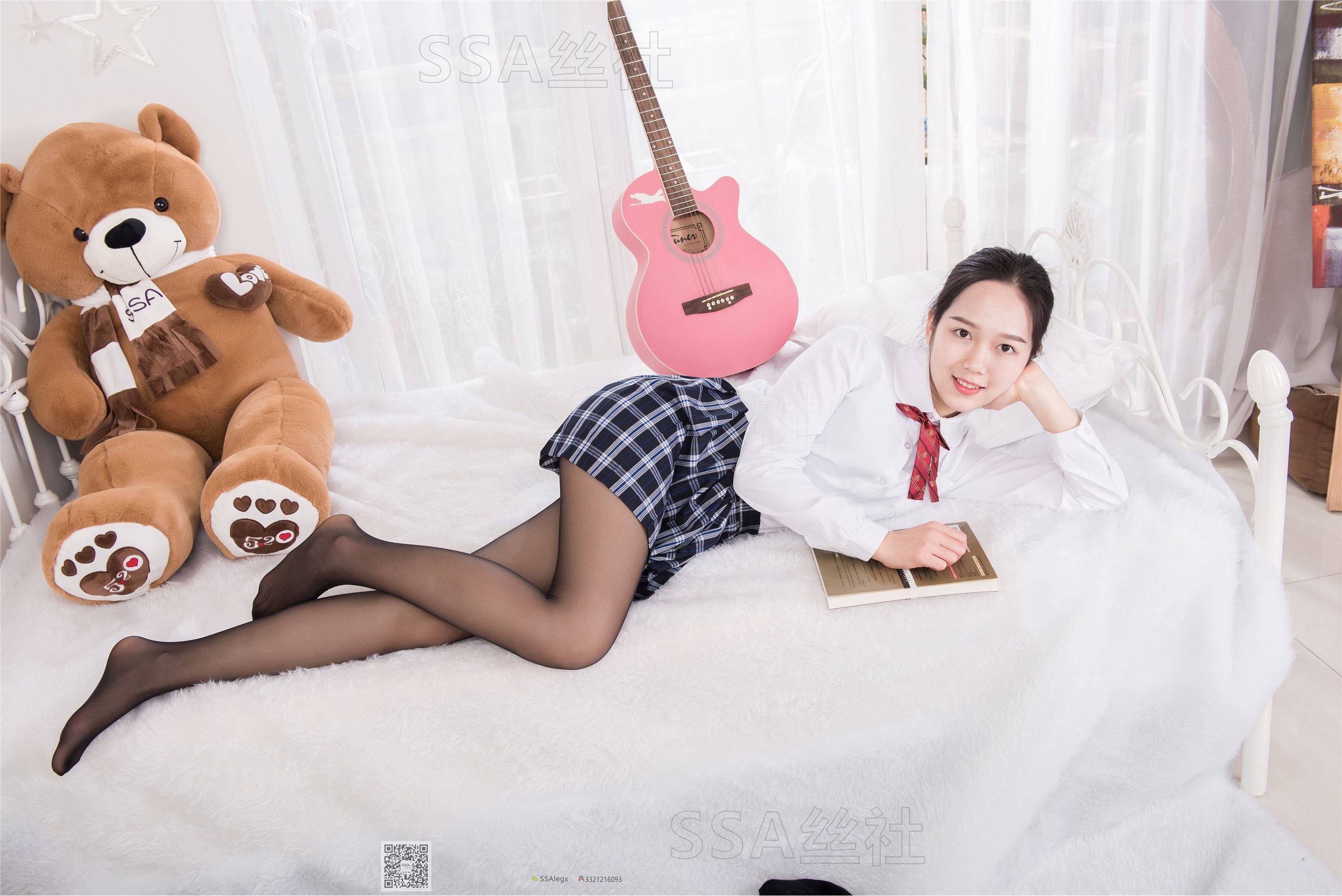 SSA丝社 超清写真 NO.073 萱萱 JK制服黑丝写真集